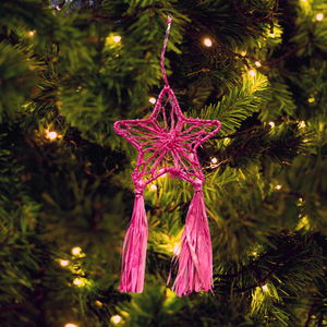Parol Star Ornament, Pink