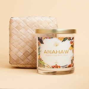 Anahaw Candle in Palm Leaf Box