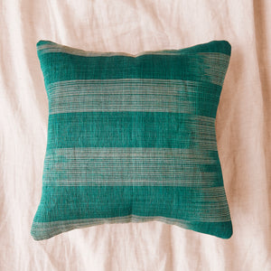 Green abaca pillow
